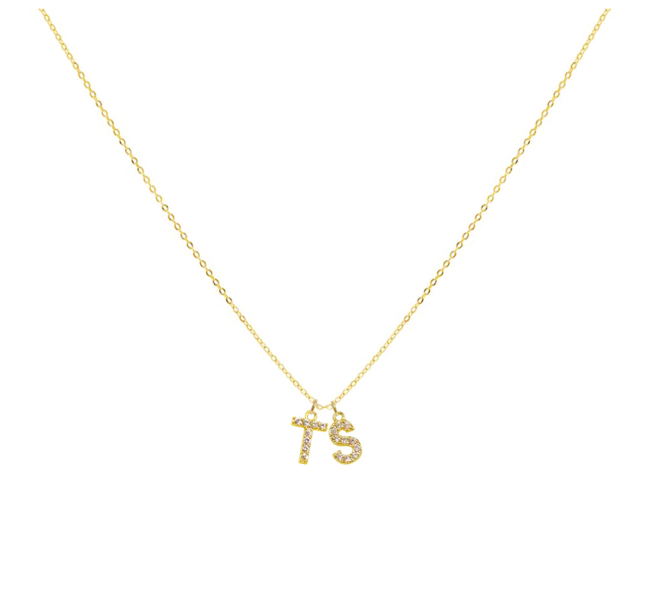 Dainty Duo Initials Necklace