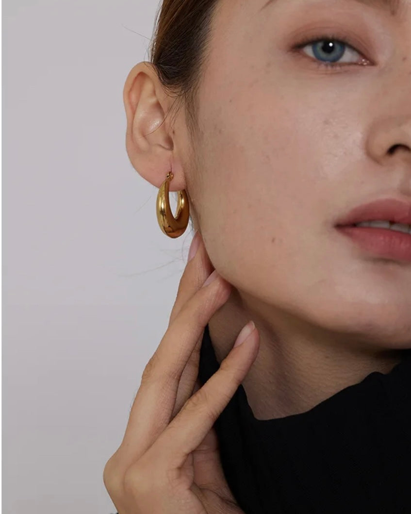 Tear Drop Hoops